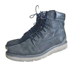 Timberland Sensorflex Charcoal Suede Waterproof Lace-Up Boots, Snakeskin Detail